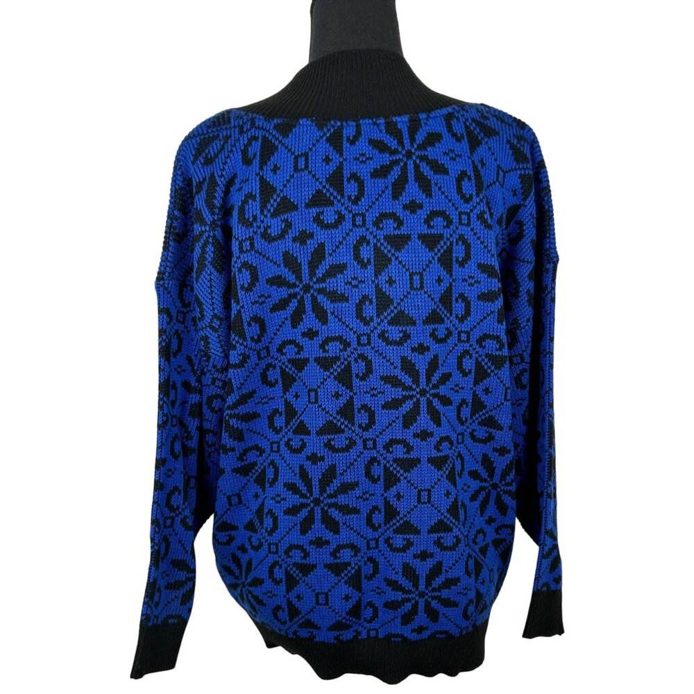 Vintage 80s V-neck Pullover Sweater - Picture 4 of 6